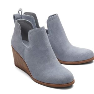 TOMS Gray Ankle/Booties